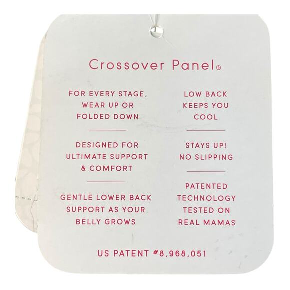 Isabel Maternity Crossover Panel Burgundy Skinny Jeans Size 12/31R NWT - Picture 6 of 6